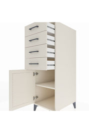 Kronos Dolap Tek Raflı 4 Çekmeceli Tek Kapaklı 44x59x134 Aytaşı-Aytaşı