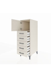 Kronos Dolap Tek Raflı 5 Çekmeceli Tek Kapaklı 44x59x134 Aytaşı-Aytaşı