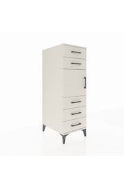 Kronos Dolap Tek Raflı 5 Çekmeceli Tek Kapaklı 44x59x134 Aytaşı-Aytaşı