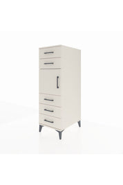Kronos Dolap Tek Raflı 5 Çekmeceli Tek Kapaklı 44x59x134 Aytaşı-Aytaşı