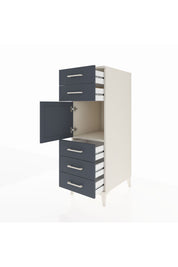 Kronos Dolap Tek Raflı 5 Çekmeceli Tek Kapaklı 44x59x134 Aytaşı-Antrasit