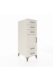 Kronos Dolap Tek Raflı 5 Çekmeceli Tek Kapaklı 44x59x134 Aytaşı-Aytaşı