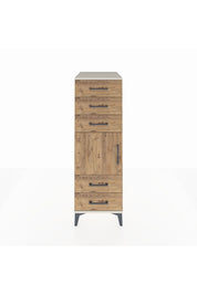 Kronos Dolap Tek Raflı 5 Çekmeceli Tek Kapaklı 44x59x134 Aytaşı-Çam
