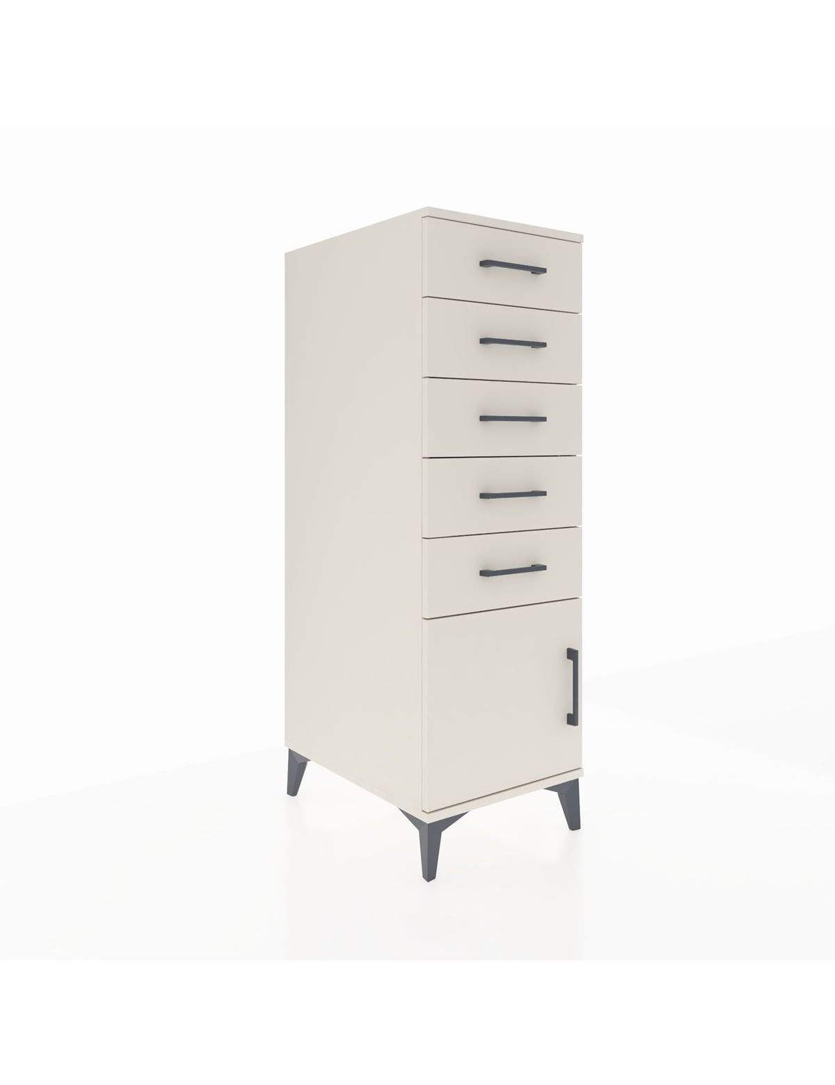 Kronos Dolap 5 Çekmeceli Tek Kapaklı 44x59x134 Aytaşı-Aytaşı