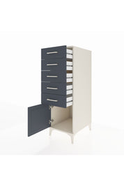 Kronos Dolap 5 Çekmeceli Tek Kapaklı 44x59x134 Aytaşı-Antrasit