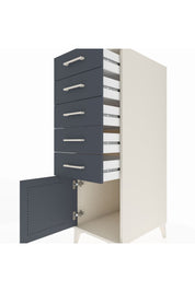 Kronos Dolap 5 Çekmeceli Tek Kapaklı 44x59x134 Aytaşı-Antrasit