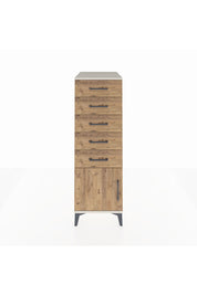 Kronos Dolap 5 Çekmeceli Tek Kapaklı 44x59x134 Aytaşı-Çam