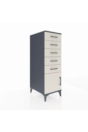 Kronos Dolap 5 Çekmeceli Tek Kapaklı 44x59x134 Antrasit-Aytaşı