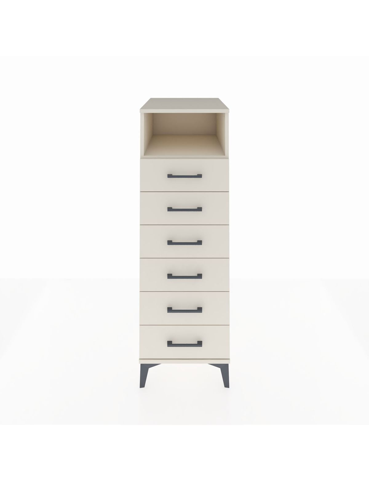 Kronos Dolap Tek Raflı 6 Çekmeceli 44x59x134 Aytaşı-Aytaşı