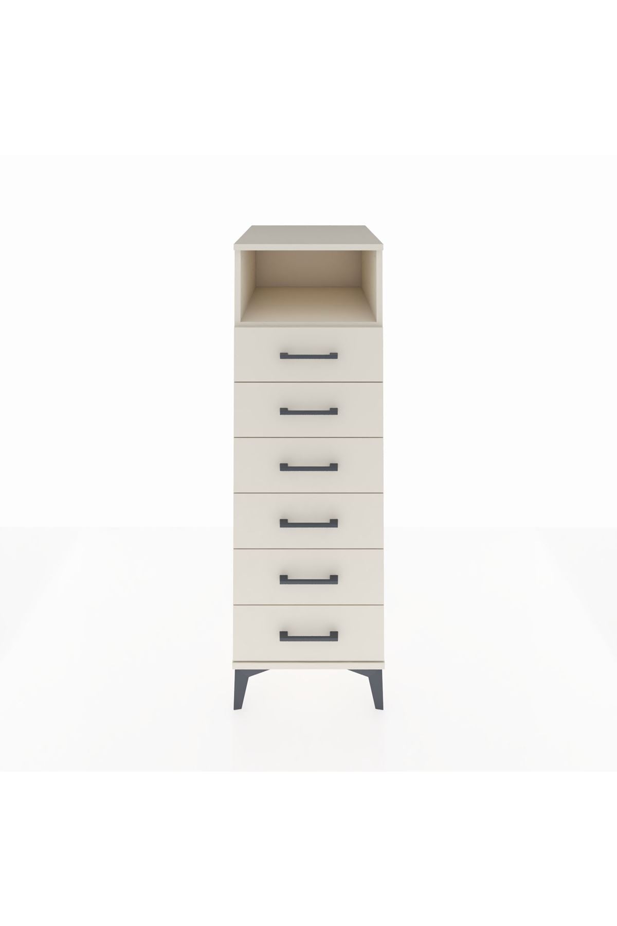 Kronos Dolap Tek Raflı 6 Çekmeceli 44x59x134 Aytaşı-Aytaşı