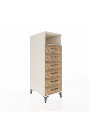 Kronos Dolap Tek Raflı 6 Çekmeceli 44x59x134 Aytaşı-Çam