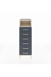 Kronos Dolap Tek Raflı 6 Çekmeceli 44x59x134 Aytaşı-Antrasit