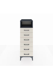 Kronos Dolap Tek Raflı 6 Çekmeceli 44x59x134 Antrasit-Aytaşı