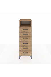 Kronos Dolap Tek Raflı 6 Çekmeceli 44x59x134 Çam-Çam