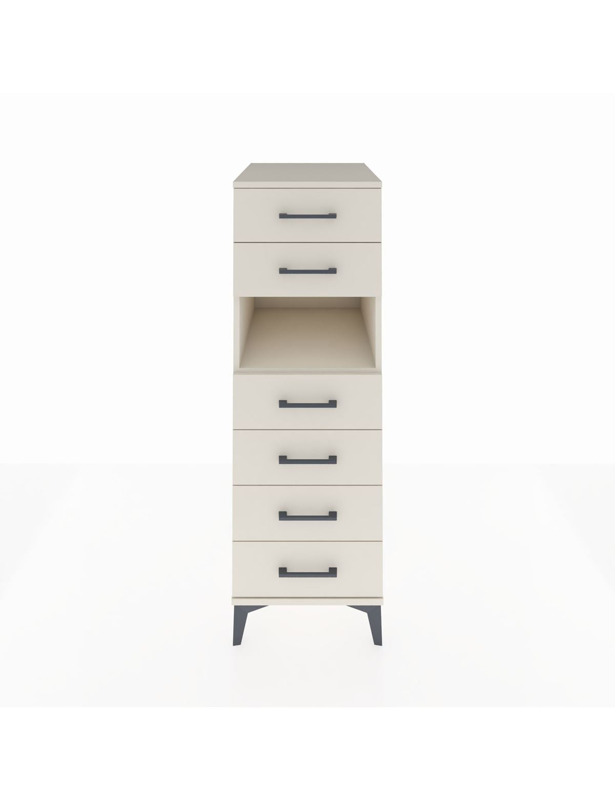 Kronos Dolap Tek Raflı 6 Çekmeceli 44x59x134 Aytaşı-Aytaşı