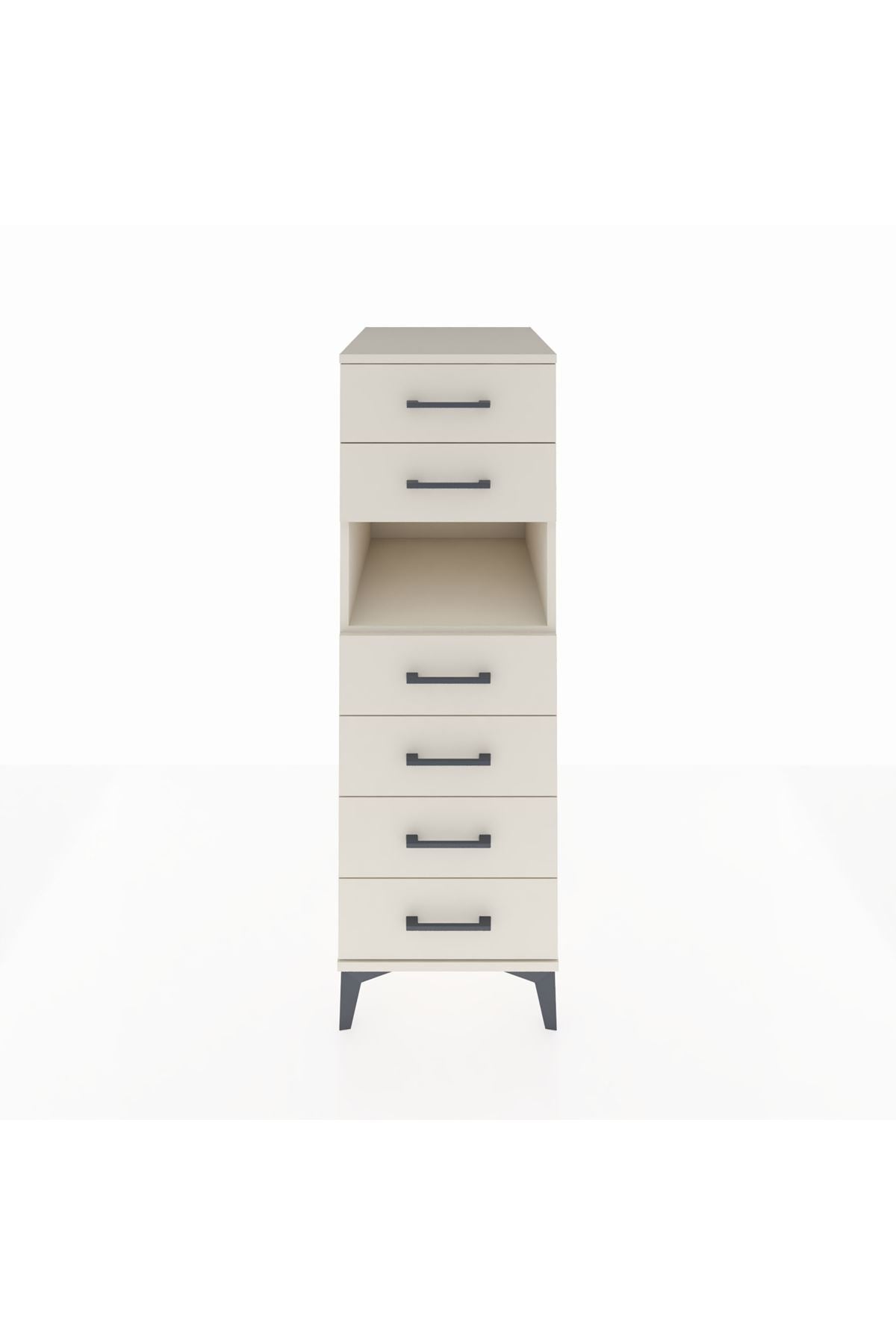 Kronos Dolap Tek Raflı 6 Çekmeceli 44x59x134 Aytaşı-Aytaşı