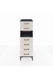 Kronos Dolap Tek Raflı 6 Çekmeceli 44x59x134 Antrasit-Aytaşı