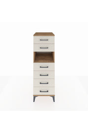 Kronos Dolap Tek Raflı 6 Çekmeceli 44x59x134 Çam-Aytaşı