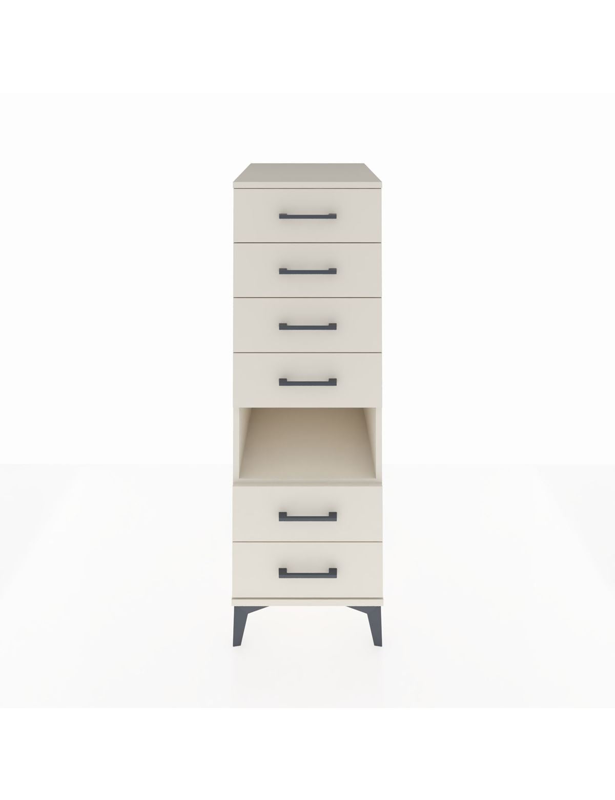 Kronos Dolap Tek Raflı 6 Çekmeceli 44x59x134 Aytaşı-Aytaşı