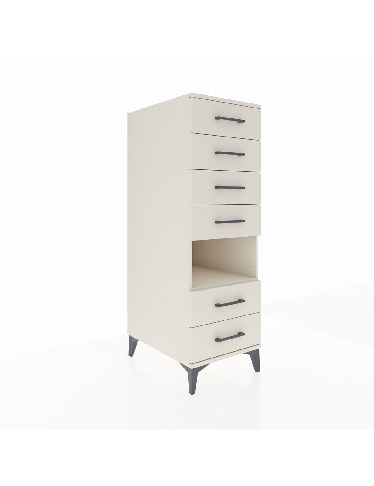 Kronos Dolap Tek Raflı 6 Çekmeceli 44x59x134 Aytaşı-Aytaşı