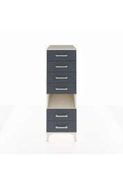 Kronos Dolap Tek Raflı 6 Çekmeceli 44x59x134 Aytaşı-Antrasit