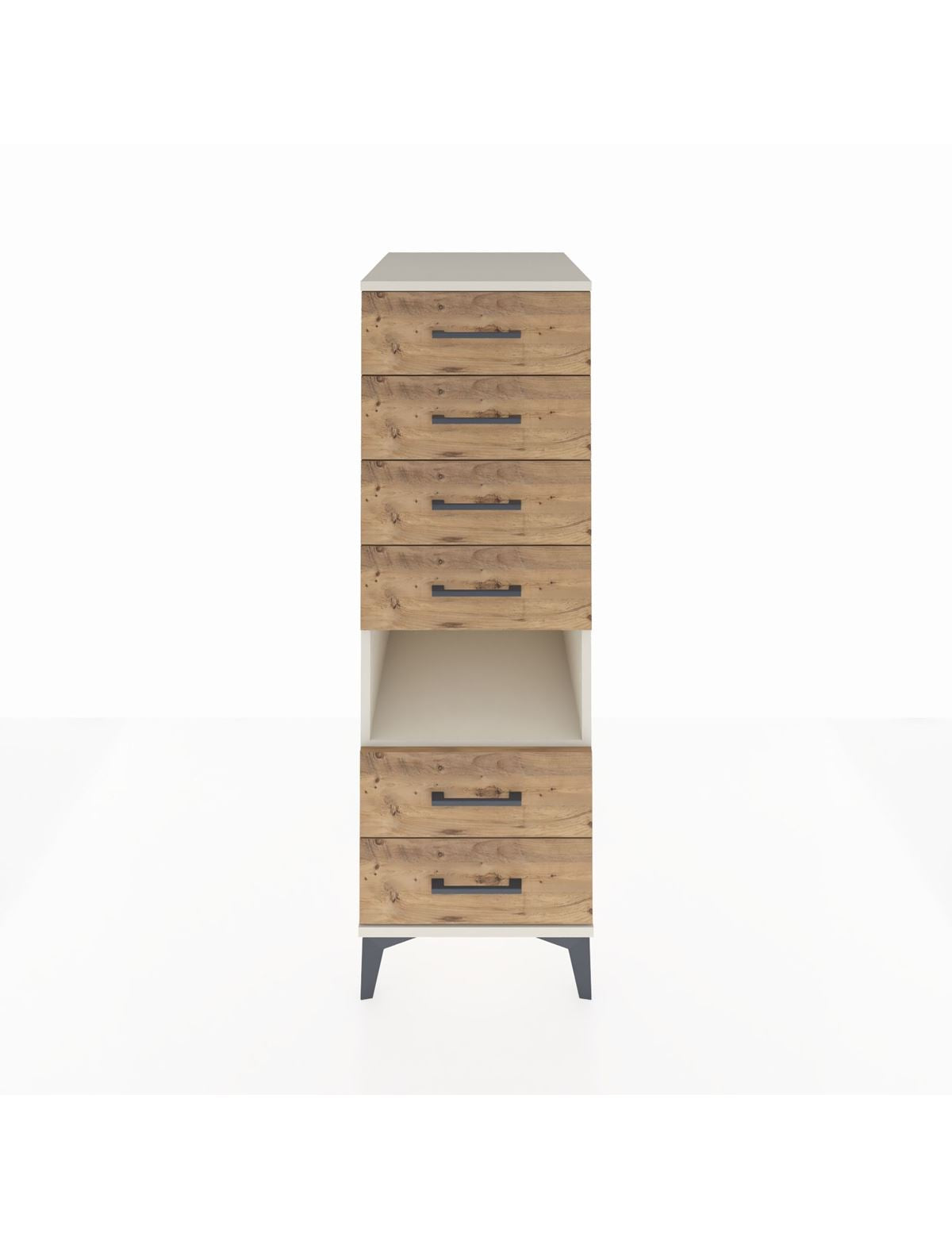 Kronos Dolap Tek Raflı 6 Çekmeceli 44x59x134 Aytaşı-Çam