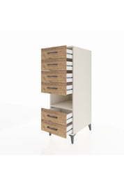 Kronos Dolap Tek Raflı 6 Çekmeceli 44x59x134 Aytaşı-Çam