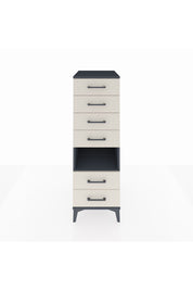 Kronos Dolap Tek Raflı 6 Çekmeceli 44x59x134 Antrasit-Aytaşı