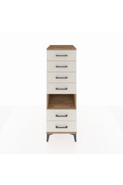 Kronos Dolap Tek Raflı 6 Çekmeceli 44x59x134 Çam-Aytaşı