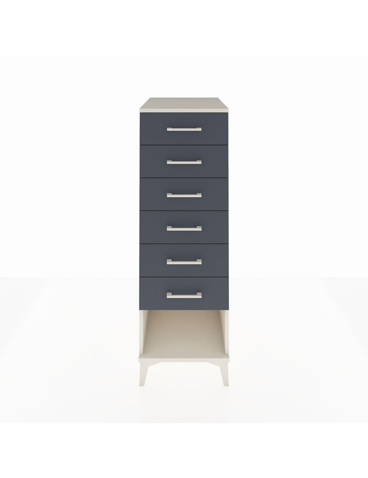 Kronos Dolap 6 Çekmeceli 44x59x134 Aytaşı-Antrasit