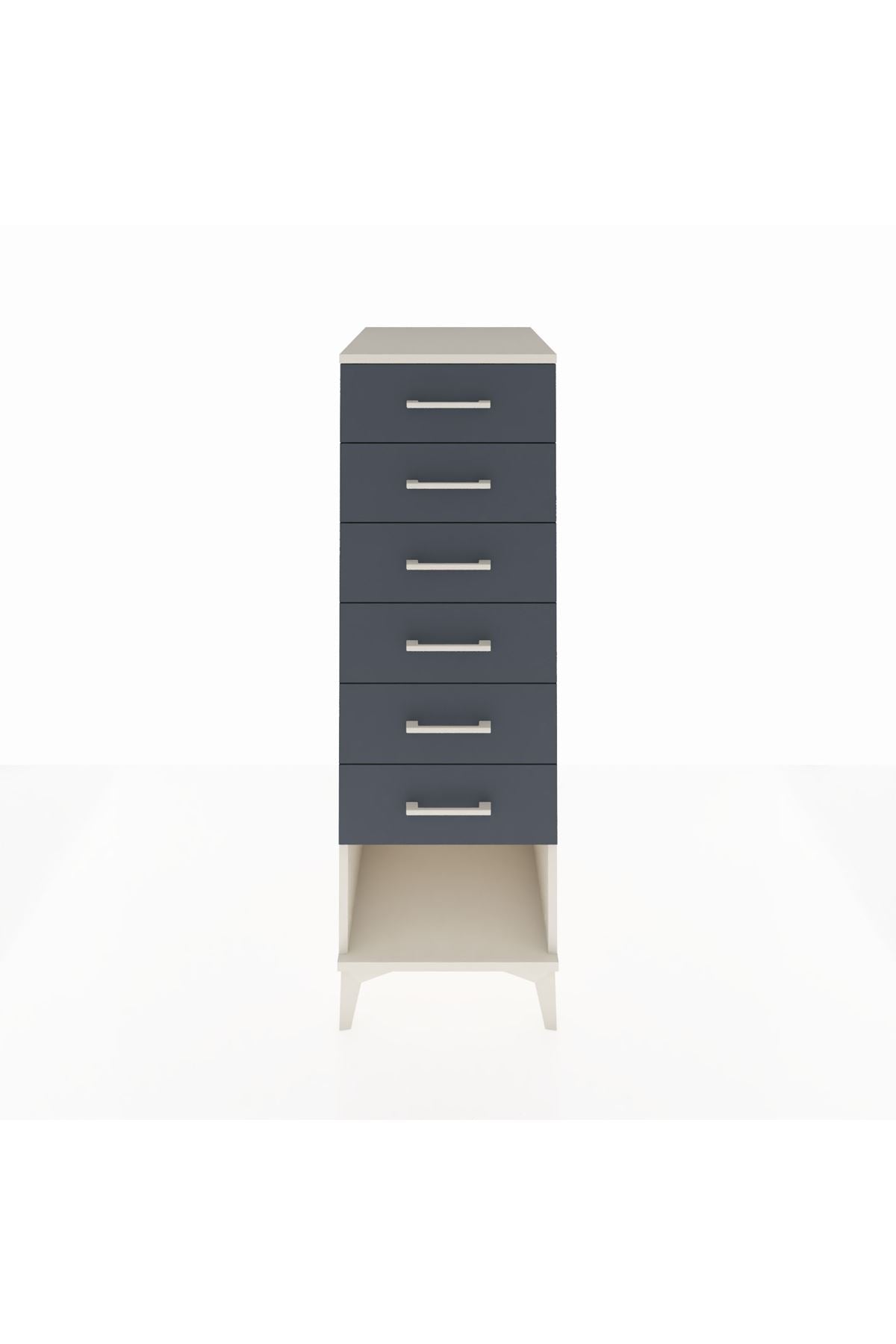 Kronos Dolap 6 Çekmeceli 44x59x134 Aytaşı-Antrasit