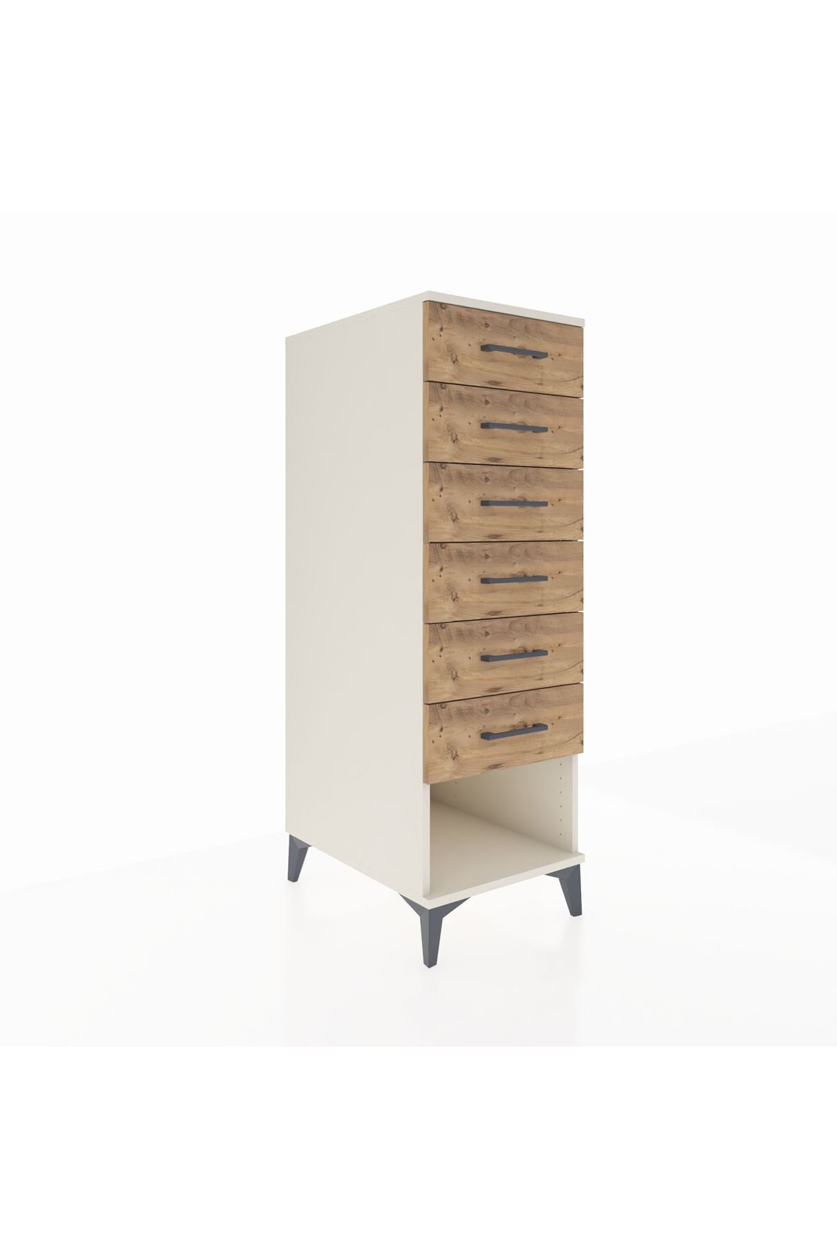 Kronos Dolap 6 Çekmeceli 44x59x134 Aytaşı-Çam