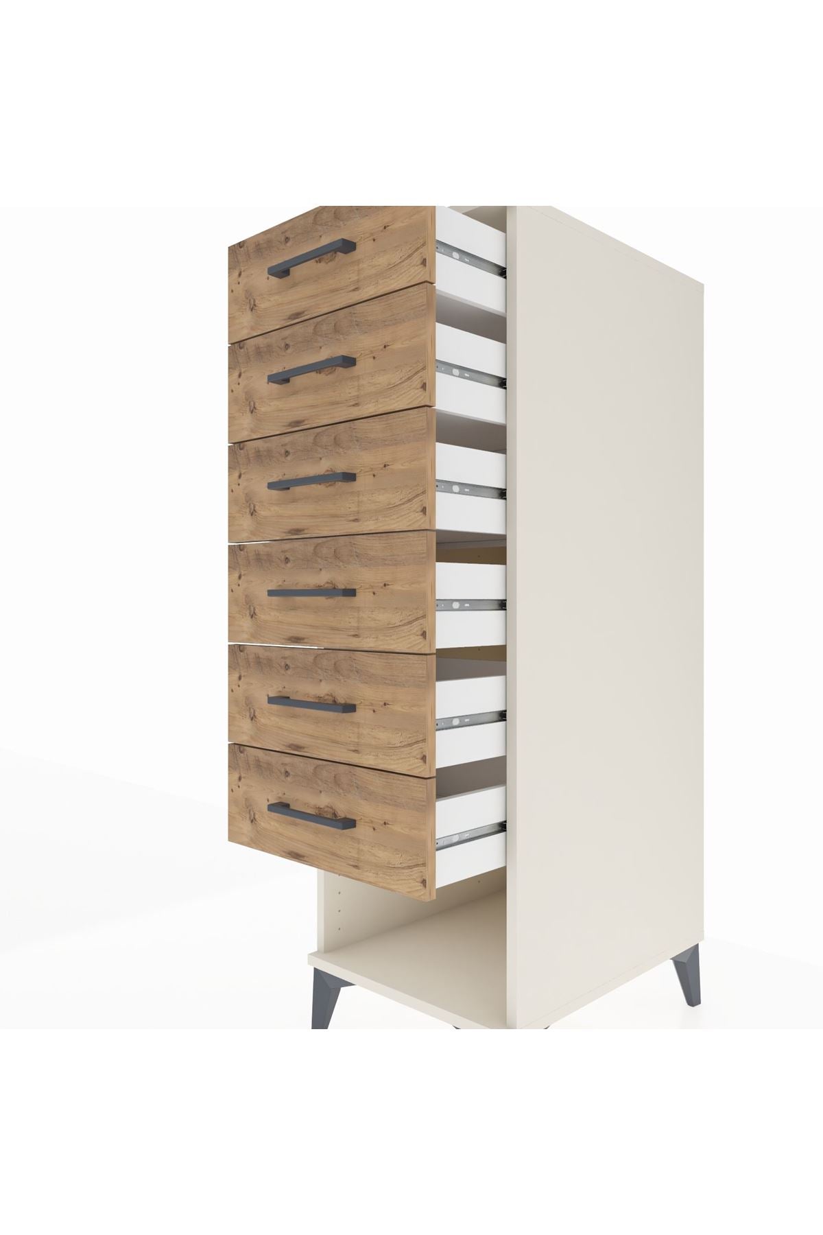 Kronos Dolap 6 Çekmeceli 44x59x134 Aytaşı-Çam