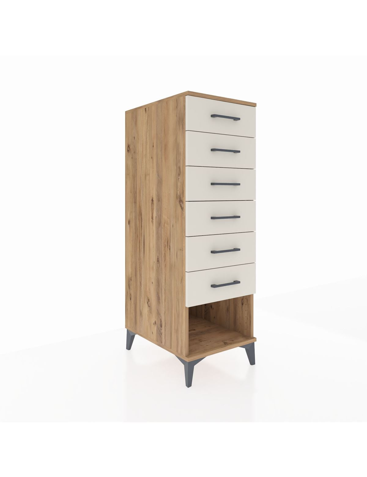 Kronos Dolap 6 Çekmeceli 44x59x134 Çam-Aytaşı