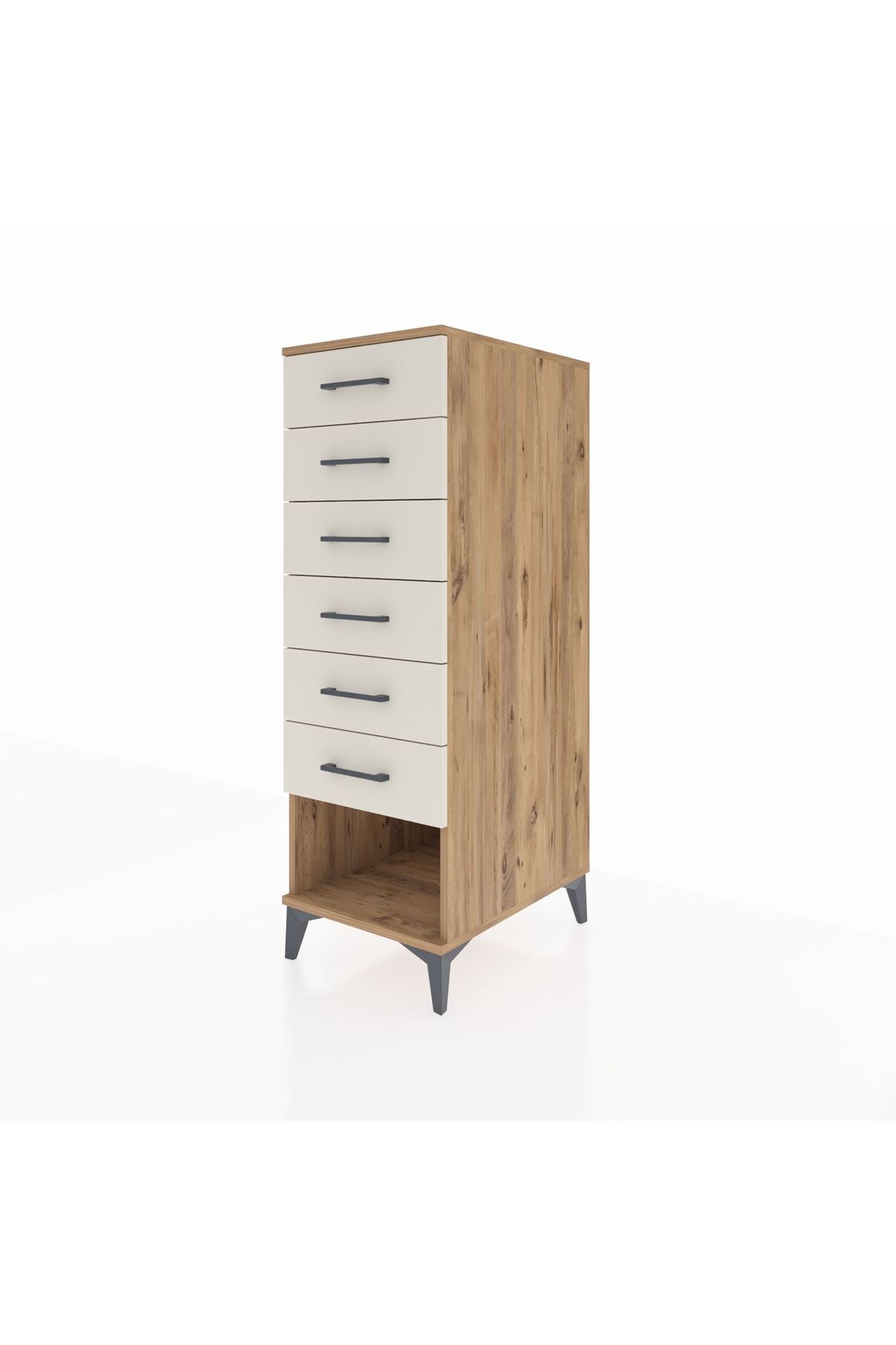 Kronos Dolap 6 Çekmeceli 44x59x134 Çam-Aytaşı