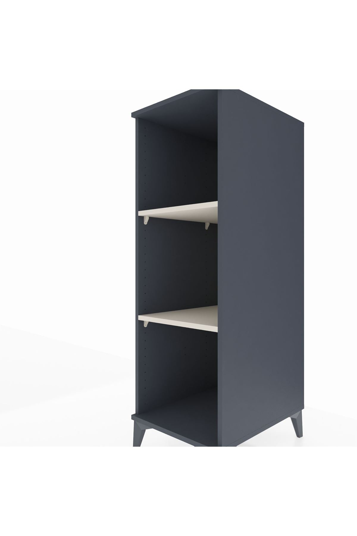 Kronos Dolap 2 Raflı 44x59x134 Antrasit-Aytaşı