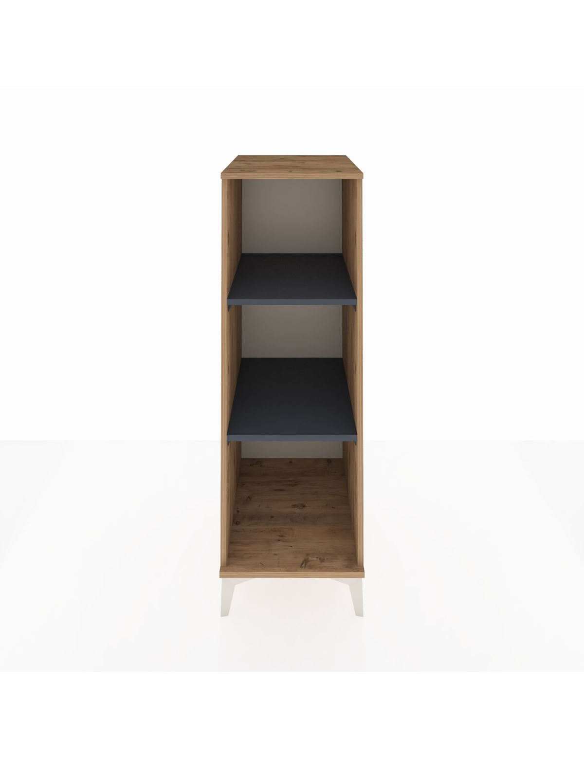 Kronos Dolap 2 Raflı 44x59x134 Çam-Antrasit