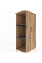 Kronos Dolap 2 Raflı 44x59x134 Çam-Antrasit