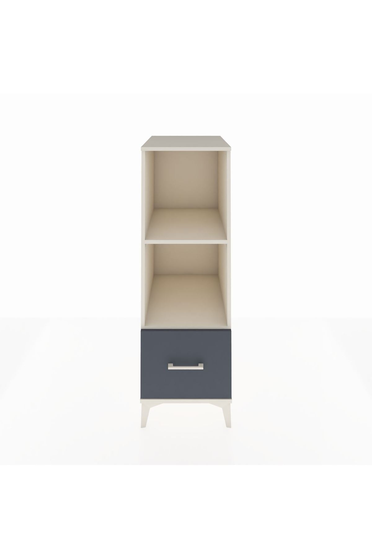 Kronos Dolap 2 Raflı Tek Çekmeceli 44x59x134 Aytaşı-Antrasit