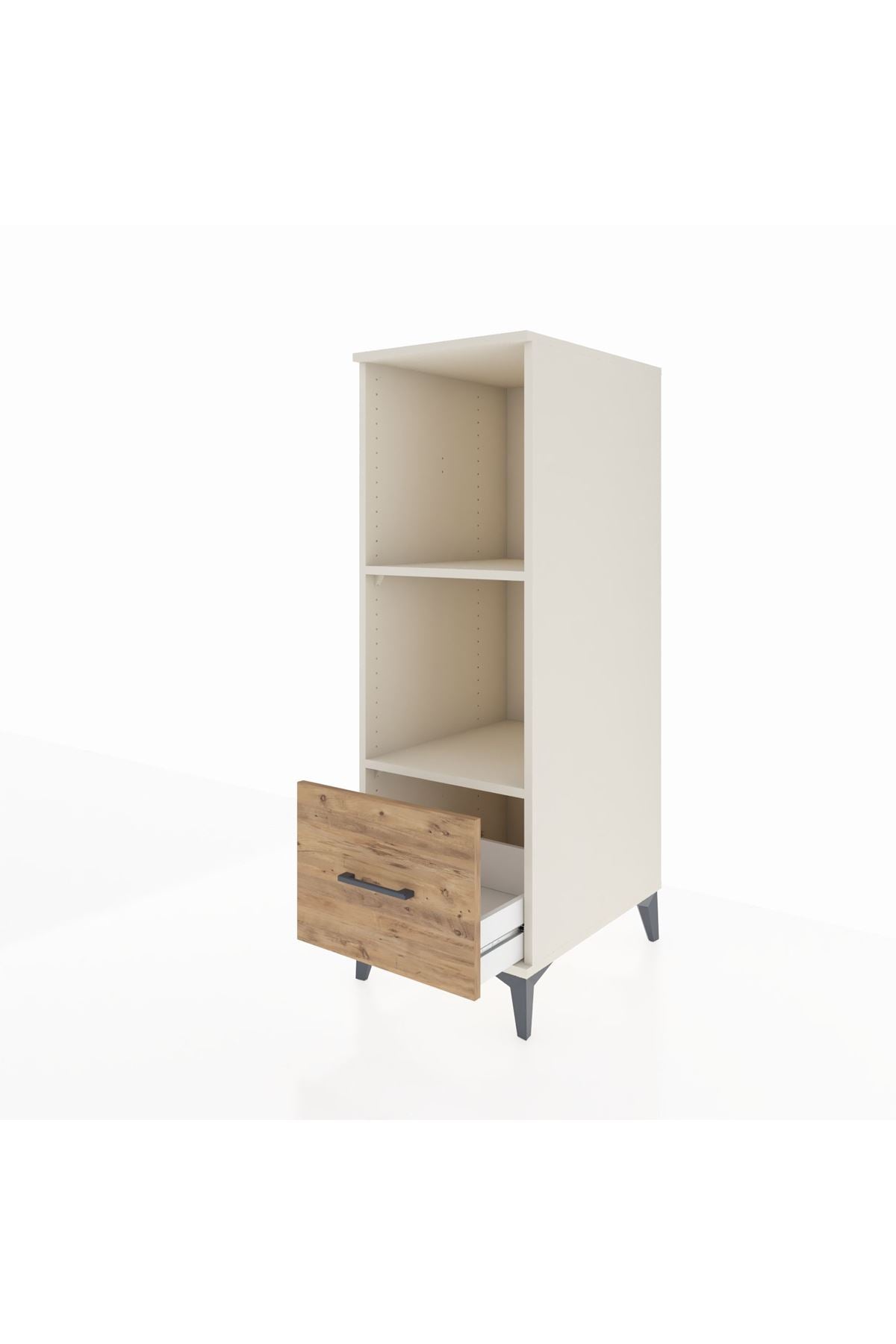 Kronos Dolap 2 Raflı Tek Çekmeceli 44x59x134 Aytaşı-Çam