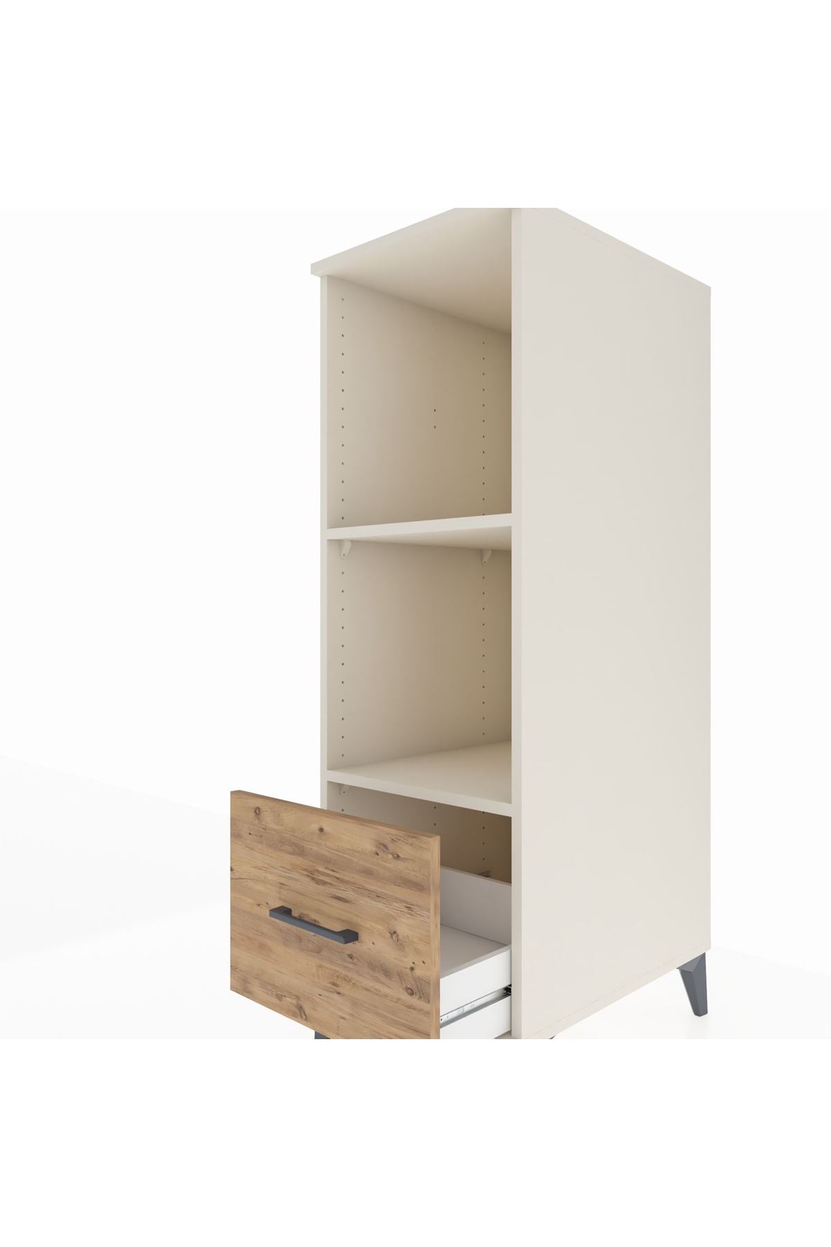 Kronos Dolap 2 Raflı Tek Çekmeceli 44x59x134 Aytaşı-Çam