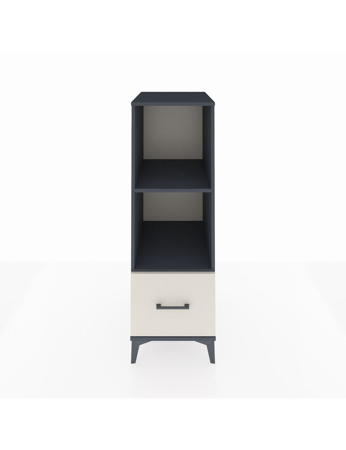 Kronos Dolap 2 Raflı Tek Çekmeceli 44x59x134 Antrasit-Aytaşı