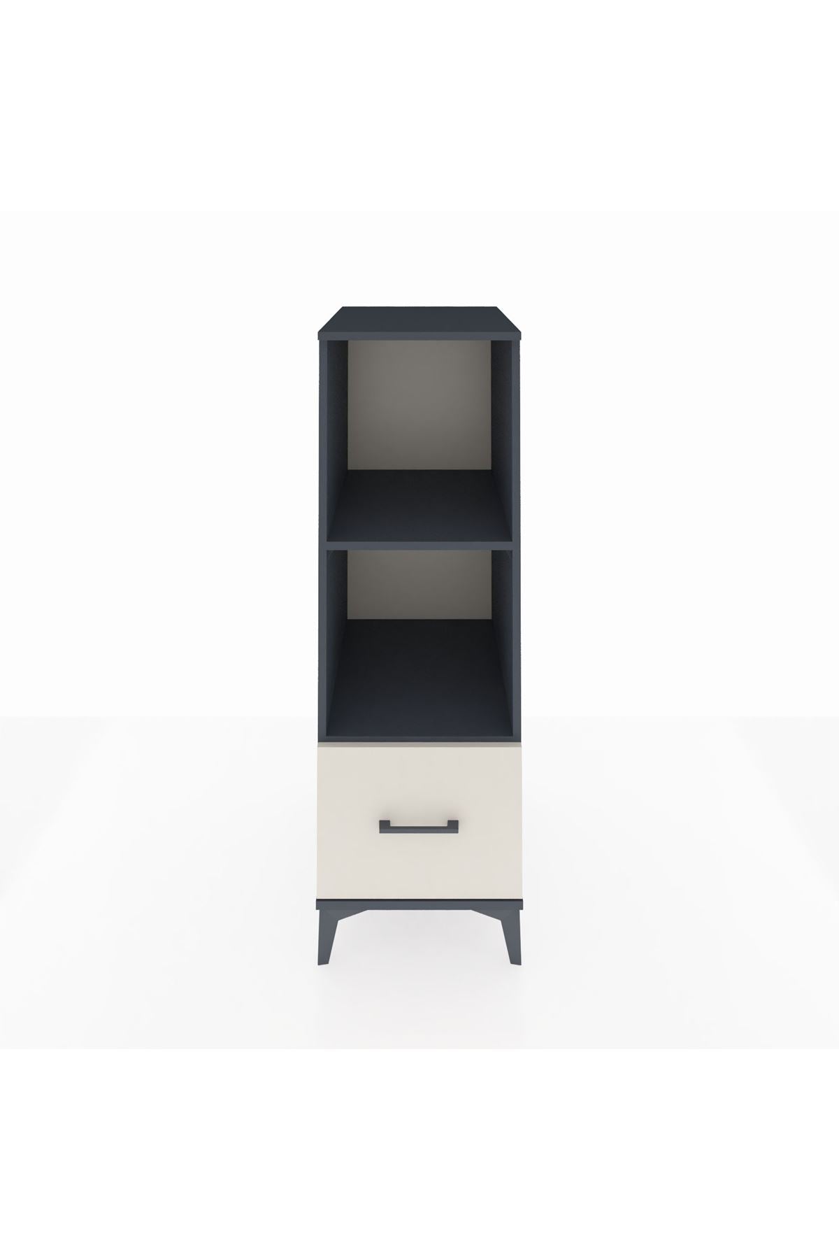 Kronos Dolap 2 Raflı Tek Çekmeceli 44x59x134 Antrasit-Aytaşı