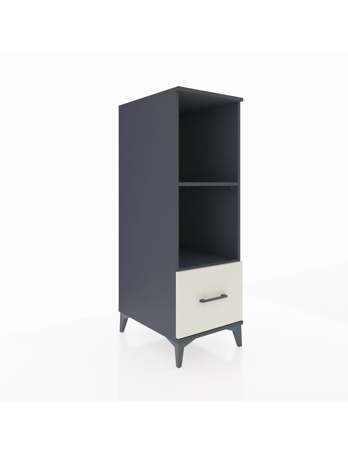 Kronos Dolap 2 Raflı Tek Çekmeceli 44x59x134 Antrasit-Aytaşı