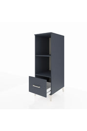 Kronos Dolap 2 Raflı Tek Çekmeceli 44x59x134 Antrasit-Antrasit