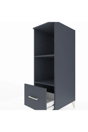 Kronos Dolap 2 Raflı Tek Çekmeceli 44x59x134 Antrasit-Antrasit