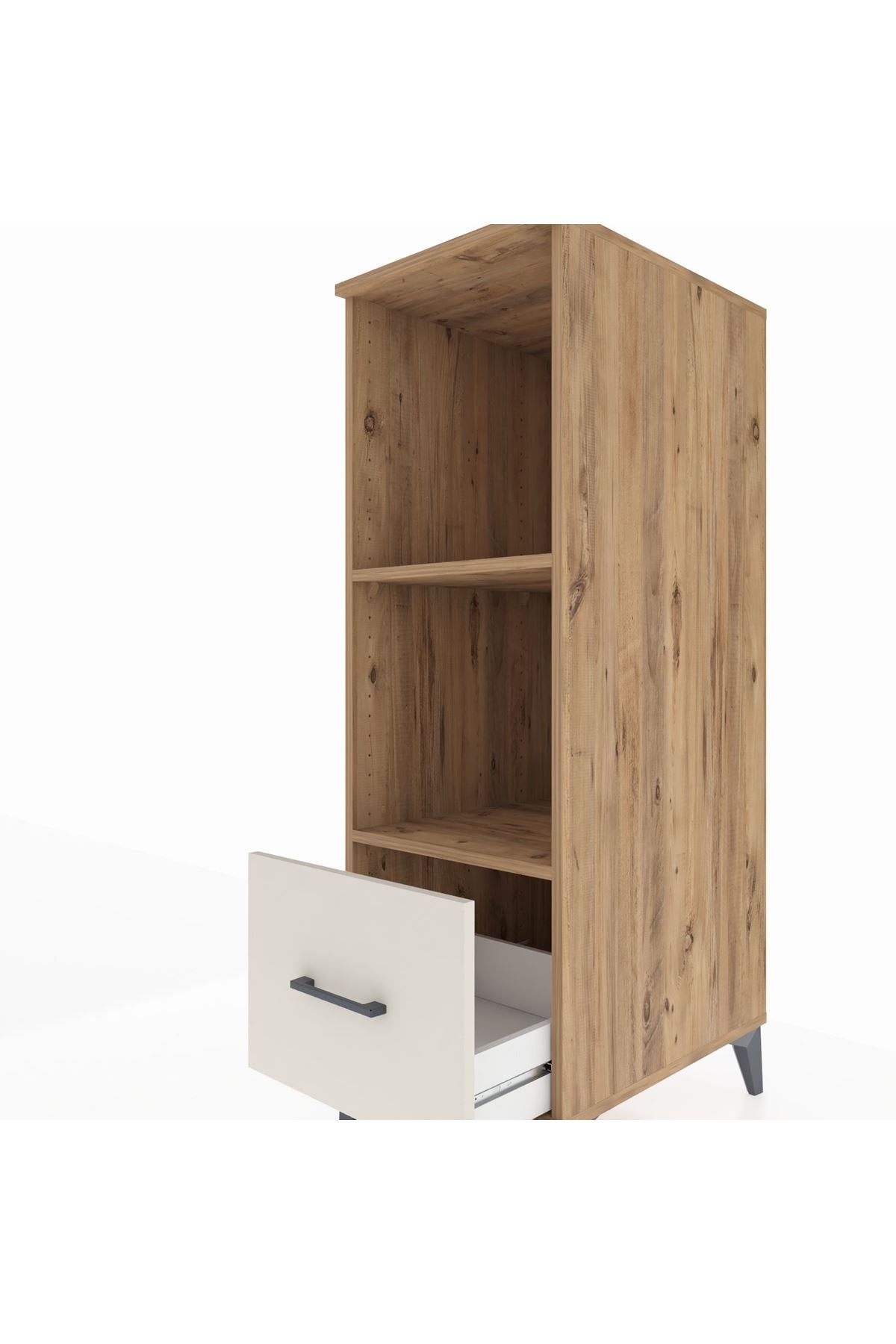Kronos Dolap 2 Raflı Tek Çekmeceli 44x59x134 Çam-Aytaşı