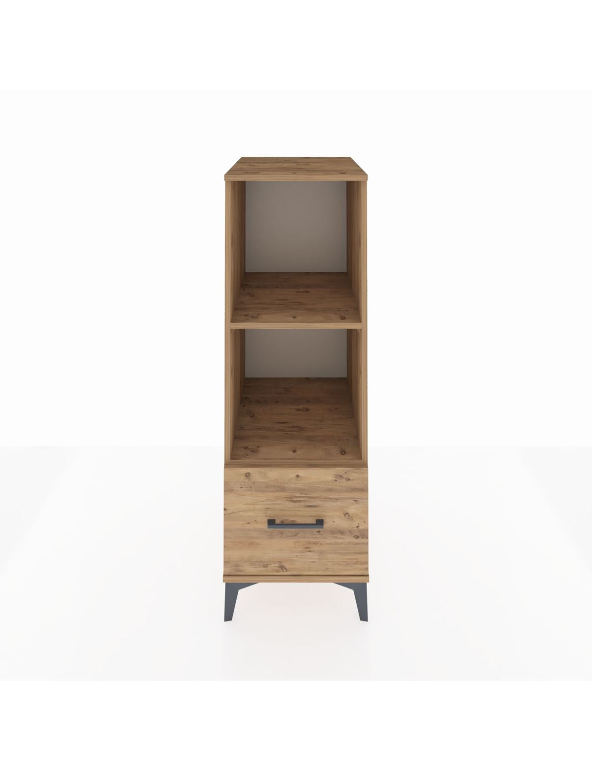 Kronos Dolap 2 Raflı Tek Çekmeceli 44x59x134 Çam-Çam