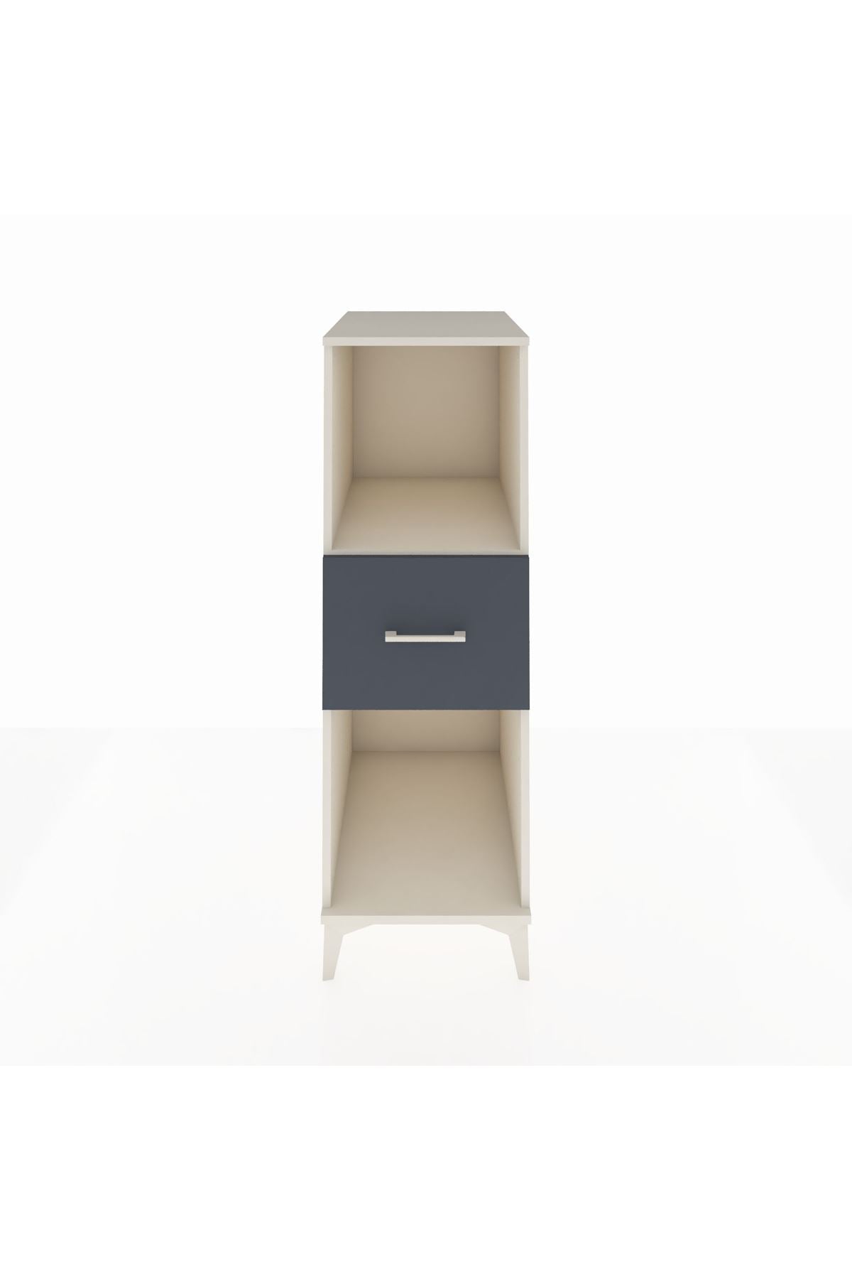 Kronos Dolap Tek Raflı Tek Çekmeceli 44x59x134 Aytaşı-Antrasit