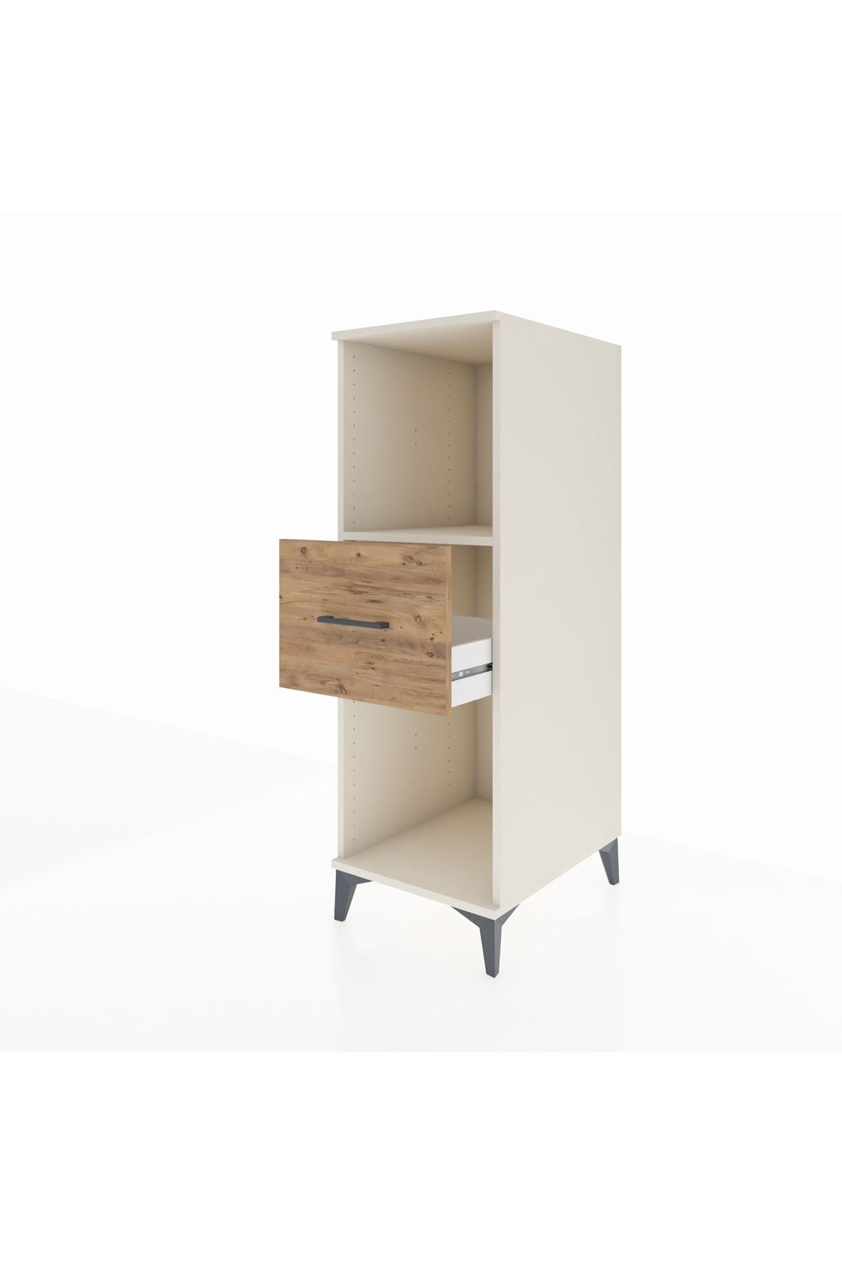 Kronos Dolap Tek Raflı Tek Çekmeceli 44x59x134 Aytaşı-Çam